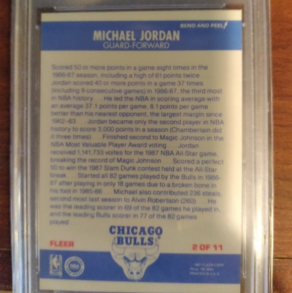 Michael Jordan baseball card - Picture 4 of 4